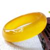 Natural Yellow Agate Bracelet Fashionable Charm Agate Bangle Jade Bracelet Women's Gift