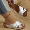 Women Wedge Sandals 2024 Summer Plus Size Casual Open Toe Sandals Vintage Anti-Slip Female Thick Bottom Slippers Sandalias Mujer