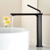 Basin Faucets Modern Black Bathroom Mixer Tap Brass Washbasin Faucet Single Handle Single Hole Elegant Crane For Bathroom 855991