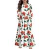 Girls' Maxi Dress Casual Holiday Dresses - Long Sleeve Dress With Pockets For 4-14Y
