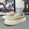 Men's Loafers Ice Silk Breathable Canvas Shoe Outdoor Casual Sneakers Designer Platform Shoes for Men Comfort Walking Lazy Shoes