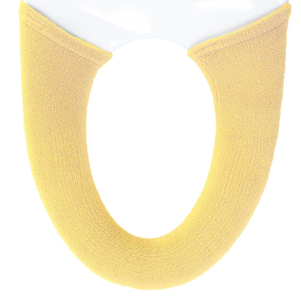 OKA Blooming Season Washing Heating Type Toilet Seat Cover Yellow In Japan Washable Warm Water Cleaning Toilet Seat (Made Thick)