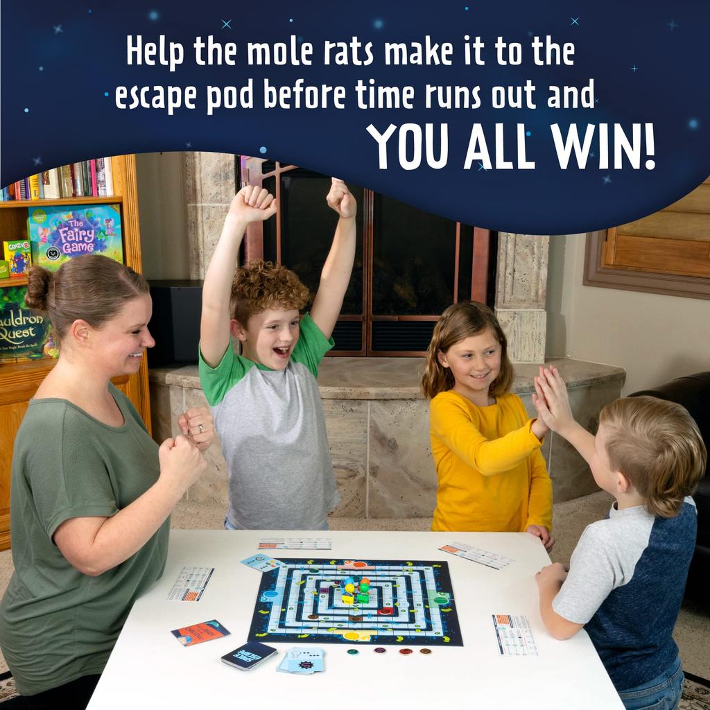 Peaceable Kingdom Cooperative Board Game for Kids Space Escape GMC29 Genuine Product