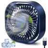 USB Desk Fan Mini Desktop Cooling Fan with 3 Speeds Adjustable, Personal USB Silent Powerful Fans