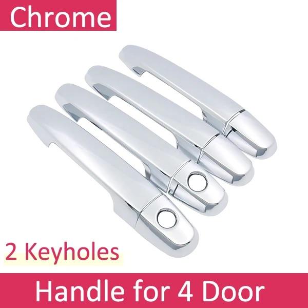 For Toyota Vios XP150 2014 2015 2016~ Chrome Exterior Door Handle Cover Car Accessories Stickers Trim Set Fit Yaris Sedan