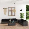 Day and Night - Day and Night 8-piece Garden Sofa Set and Gray Synthetic Rattan Cushions