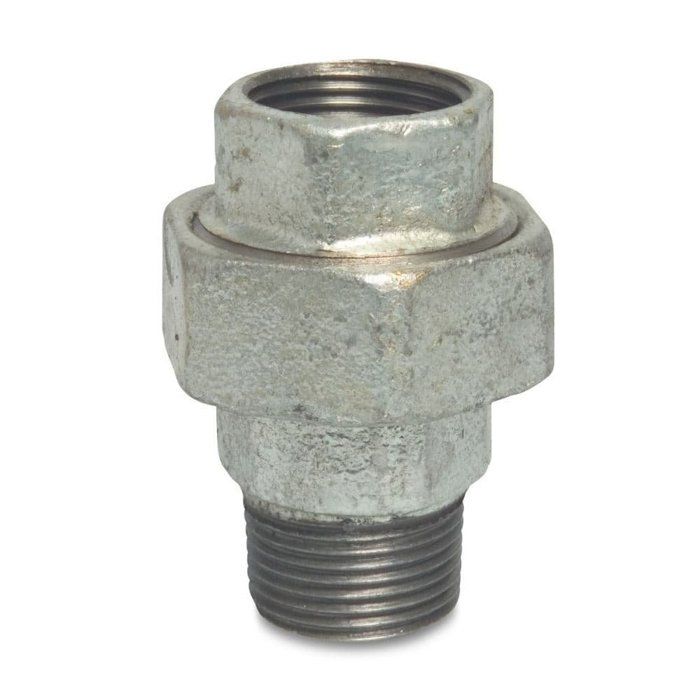 Raccord fileté en fonte malléable Type plat 3/4" IG x 3/4" AG