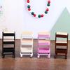Plastic 1:12 Dollhouse Trolley With Wheel Storage Shelf Model Kitchen Furniture Accessories