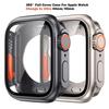 Tempered Glass+Cover For Apple Watch Case 45mm 44mm 41mm 40mm Accessorie Screen Bumper Protector for Iwatch Serie 9 8 7 6 SE 5 4