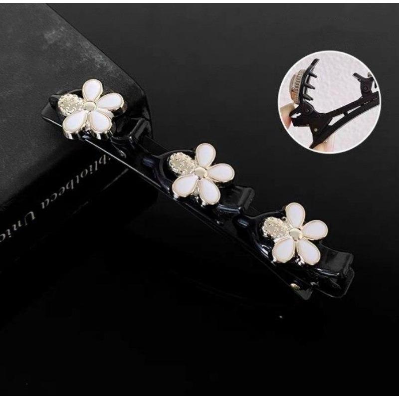 Double Layer Hair Braiding Hairpin Broken Hair Clip Women Girl Bangs Hairpin Korean Fixed Hair Clip Lazy Hair Style Accessories