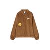 Letter Print Collared Casual Jacket Men Jackets Camel FZ5737-281