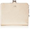 JILL STUART Women's Leather Bifold Wallet, Gloria, Platinum