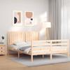 VidaXL Bed Frames with Headboard 160x200 Cm Solid Wood 3194776