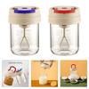 Clear Rotating Blender Mug 300ml Protein Shake Bottle Self Mixing Coffee Mug Household