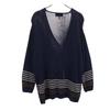Fendi Long Sleeve Made In Italy Cardigan 36 Navy Women Used