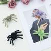Funny Flocking Black Spider 3D Artificial Spider Halloween Plush Spider  Learning Toys