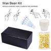 Wax Bean Kit Nose Hair Removal Wax Kit Wax Applicators Sticks Beans Paper Cups for Removing Nose