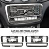 Carbon Fiber Sticker Car CD Air Conditioning Control Panel Cover Trim for Mercedes Benz A Class GLA CLA 2016 2017 2018 2019