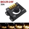 DC12V-24V LED Switch 30A 360W Voltage Regulator Adjustable Controller For Strip Light Lamp Dimming Dimmers