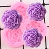 Peony Flower Silicone Molds Wedding Cupcake Topper Fondant Cake Decorating Tools Soap Resin Clay Candy Chocolate Gumpaste Moulds