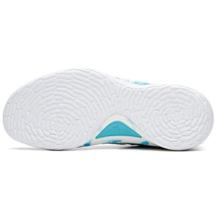 Anta KT5 Comfortable Versatile Shock Absorbing Non-Slip Wear-Resistant High-Top Basketball Shoes Men Basketball Shoes White Blue 112021101-3