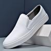 Fashion New Shoes for Men Genuine Leather Casual Shoes Fashion Simple Slip-on Loafers Comfortable Flat Skateboard Shoes