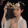 Pearls Anonymous Face Cover Chain Women Mysterious Veil Elegant Wedding Mask Gift