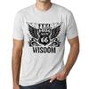 Men’s Vintage Tee Shirt Graphic T Shirt Feel The Wisdom Vintage White