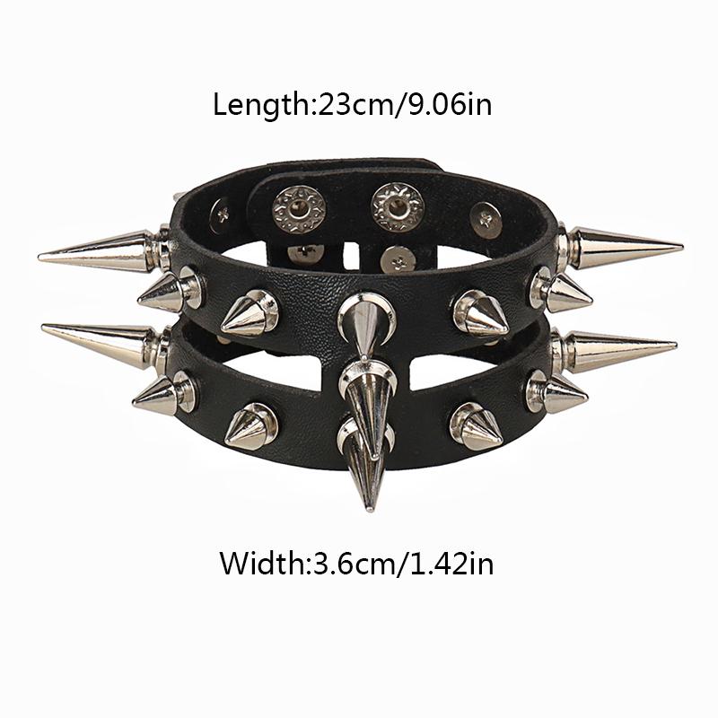 Women/Men Men Women Leather Wristband Men Women Gift Punk Style Leather Bracelet Cosplay Jewelry