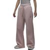Jordan Flight Fleece Fashion Loose Straight Leg Fleece Pants Women Bottoms Oxford-Pink FV7156601