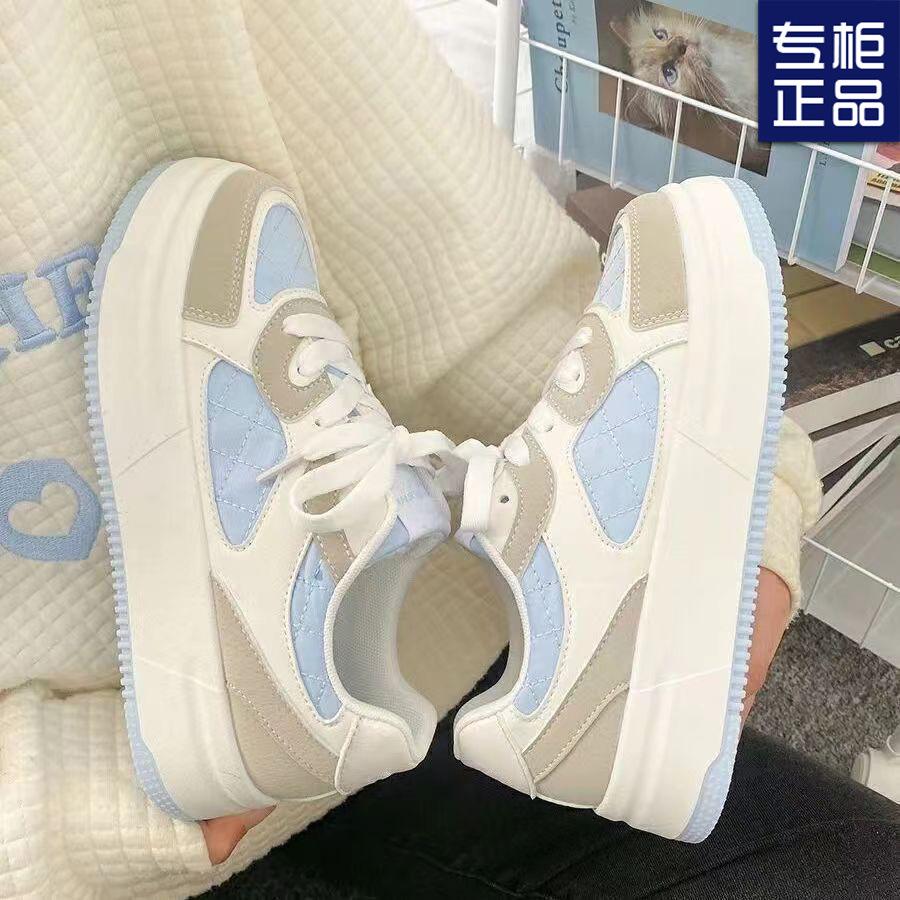 2024 Spring and Autumn New Ins Student Super Fire High-value Board Shoes Versatile Platform Casual Sports Shoes Women