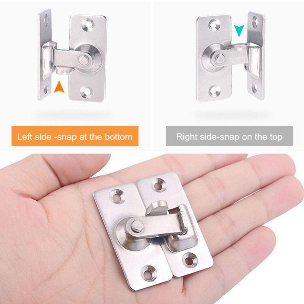 Safety Right Angle Stainless Steel Door Locks Bolt Door Buckles Door Hasp Door Latch