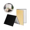 3 In 1 Photography Cardboard Paperboard Folding Photography Reflector Diffuser Board (Black + White + Silver) for Still