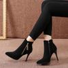 Fashion Fashion Women Boots Autumn Ankle Boots for Women Thin Heel Zipper Casual Female Shoes Leather Boots Botas Women Shoes
