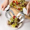 Миксер для фруктового салата из нержавеющей стали, инструмент для салата, креативная салатная вилка-коготь с тремя зубцами, кухонный гаджет