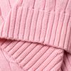 Polo Ralph Lauren SS23 Solid Color Logo Embroidered Slim Fit Cable Knit Sweater Women Sweater Pink WMPOSWENC020592-650