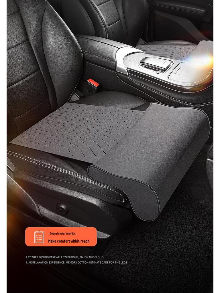 Memory Foam Car Seat Leg Rest: Wear-Resistant Suede Footrest for Pressure Relief
