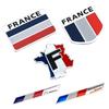 3D Aluminum France National Flag Map Car Styling Body Badge Emblem Decal Sticker Racing Accessories