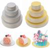 10pcs Cardboard Cake Cardboard Golden Cupcake Base Round Cake Board Cake Decorating Supplies