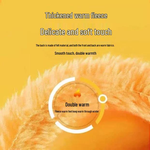 Unisex Fleece-Lined Warm Insoles: Soft, Thick, Breathable, Sweat-Absorbent Cotton Shoe Pads for Winter Comfort