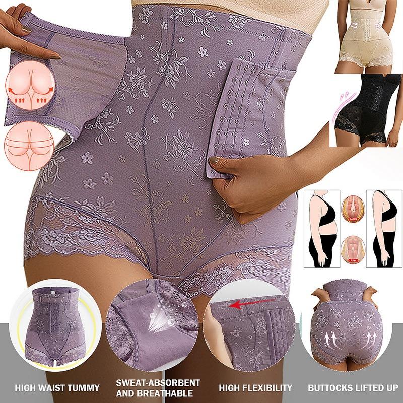 Women Waist Trainer Butt Lifter Body Shaper Slimming Underwear High Waist Tummy Control Panties Shapewear Sexy Lace Shaper Panty