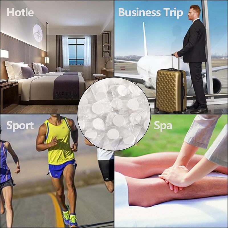 Compressed Towel 100 Pcs Mini Disposable Portable Face Towel Cotton Tissue Facial Cleansing Towel Travel Sports Outdoor