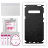 apgo Protective Skin Sticker for the Back+sides Compatible with Samsung Galaxy S10 5G, Full Wrap Film, Foil, Vinyl - Pattern Black Honeycomb