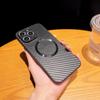 For Iphone 15 14 13 12 Pro Max 11 Carbon Fibre Pattern Tpu Soft For Magsafe Magnetic Wireless Charge Shockproof Lens Protection Case Cover