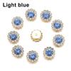 Apparel Sewing Sparkling Flower-shaped Clothes Decoration Rhinestone Buttons Crystal Glass Stone