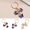 Colorful Butterfly Keychain Pendant Stylish Butterfly Charm Decorations Acrylic Bag Keyring Hanging Ornament Accessories