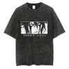 Ulquiorra Cifer T-Shirts Bleach Anime Tees Round Neck Washed T Shirts Japanese Harajuku Unisex Tops Casual Short Sleeves