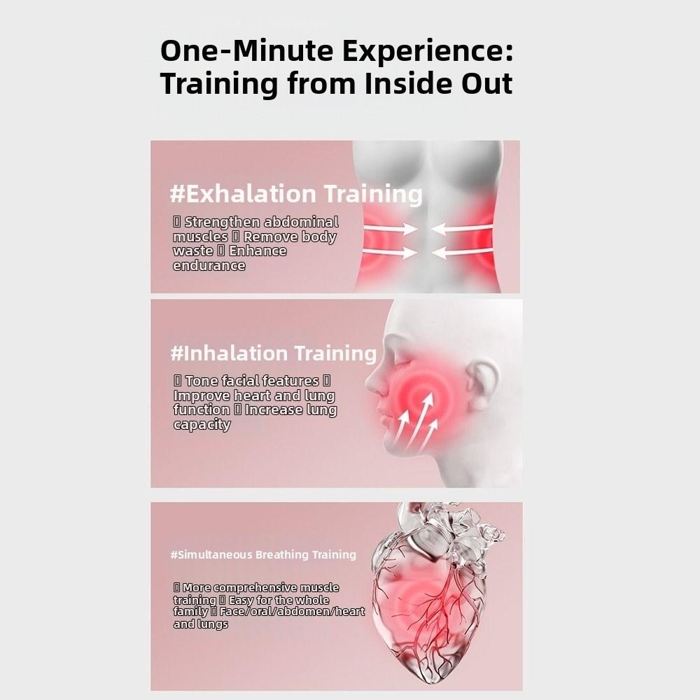 Adjustable Resistance Breathing Dumbbell Trainer Breathing Training Device  Men/ Women