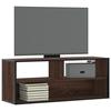 VidaXL TV Cabinet Brown Oak 100x31x39.5cm Engineered Wood and Metal, TV Stand, Media Cabinet, TV Console, HiFi Furniture, 848938