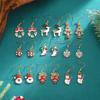 New Christmas Necklace Earrings Set With Santa Reindeer Tree Snowman Socks Designs Festive Ornaments